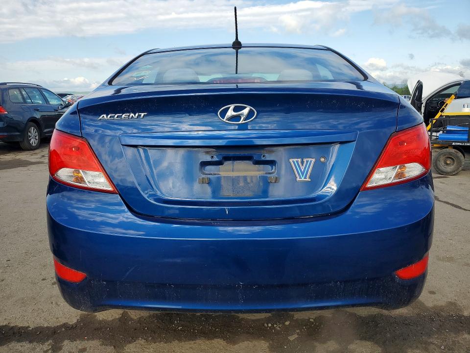 2016 Hyun Accent VIN KMHCT4AEXGU972936 COPART salvage auction — MINOR DENT/SCRATCHES, Salvage Title, sold $1,000 on 2026-08-07 (photo 6)