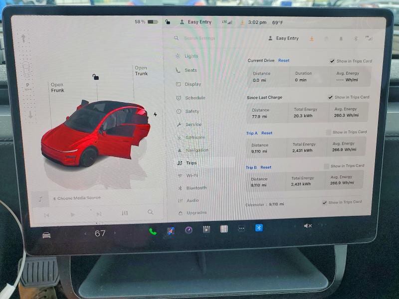 2026 Tesla Model y VIN 7SAYGDED5TA451660 COPART salvage auction — REAR END, Nc - Salvage Certificate Of Title, sold $20,300 on 2026-07-28 (photo 9)