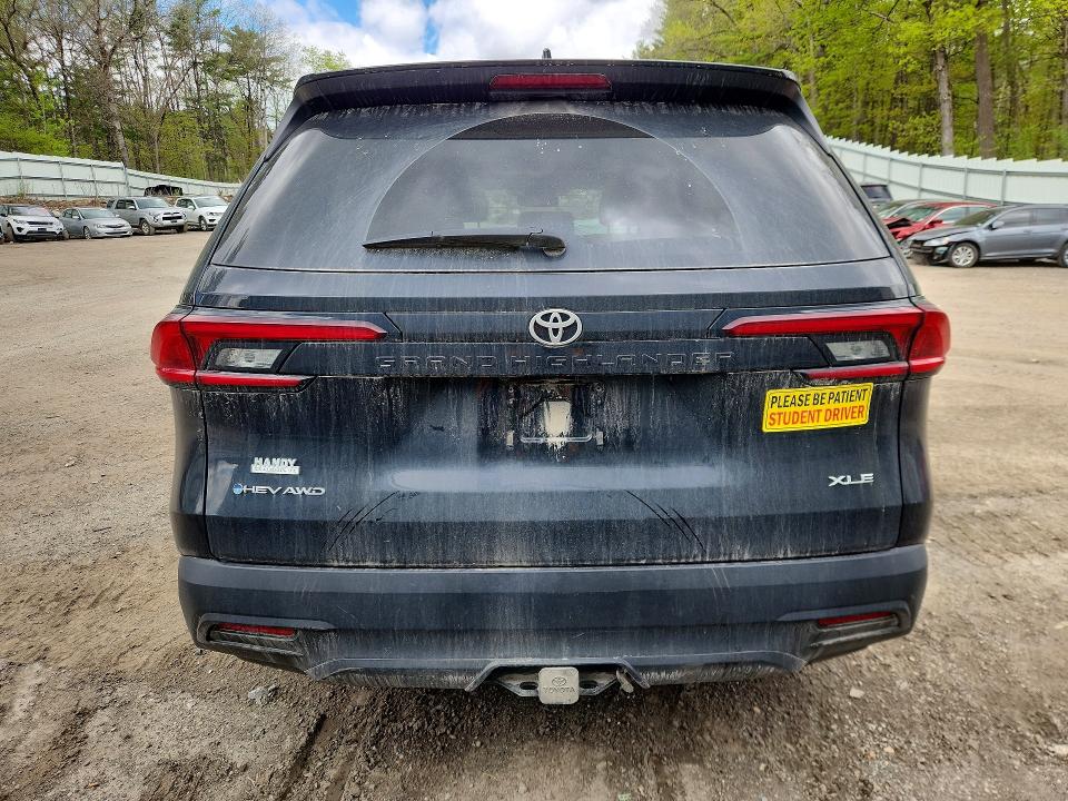 2025 Toyota Highlander VIN 5TDACAB56SS044188 COPART salvage auction — FRONT END, Vt - Cert Of Title-Salvage Vehicle, sold $19,100 on 2026-07-06 (photo 6)
