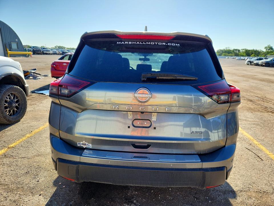 2025 Nissan Rogue VIN 5N1BT3BB8SC860208 COPART salvage auction — Hail, KS - CERT OF TITLE-SALVAGE, sold $10,300 on 2026-07-01 (photo 6)