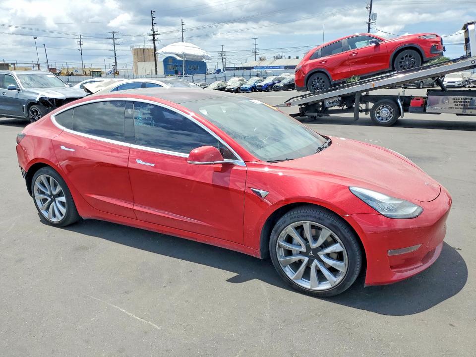 2018 Tesla Model 3 VIN 5YJ3E1EA0JF024470 COPART salvage auction — REAR END, Ca - Salvage Certificate, sold $6,100 on 2026-07-13 (photo 4)