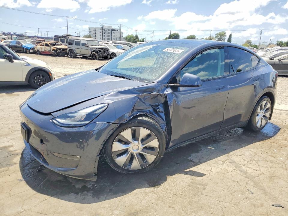 2023 Tesla Model y VIN 7SAYGDEE9PF915423 COPART salvage auction — FRONT END, Ca - Salvage Certificate, sold $10,400 on 2026-07-27 (photo 1)