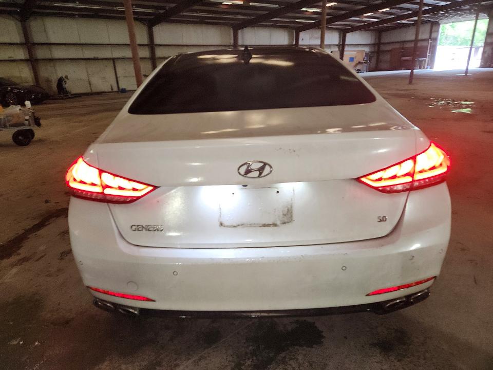 2015 Hyundai VIN KMHGN4JFXFU070502 COPART salvage auction — FRONT END, Nc - Salvage Certificate Of Title, sold $3,750 on 2026-07-06 (photo 6)