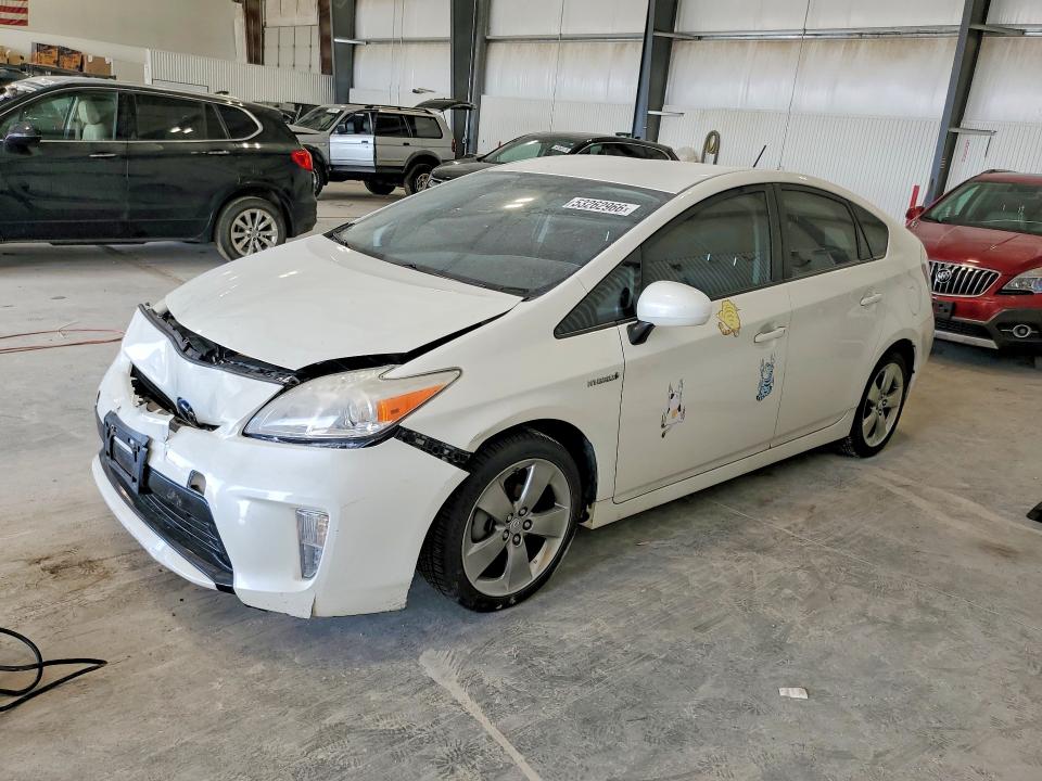 2013 Toyota Prius VIN JTDKN3DU9D5597506 COPART salvage auction — HAIL, Ne - Certificate Of Title, sold $3,050 on 2026-07-07 (photo 1)