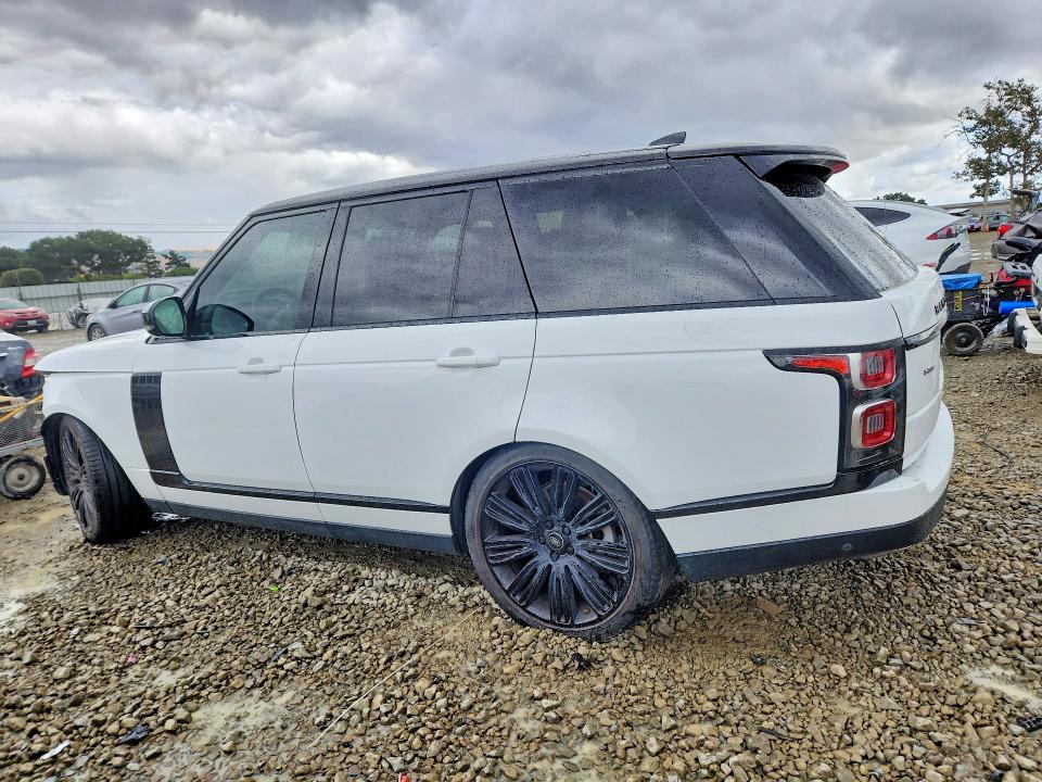 2021 Land rover RANGE ROVER VIN SALGS2RKXMA424058 COPART salvage auction — FRONT END, Ca - Salvage Certificate, sold $16,500 on 2026-07-09 (photo 2)