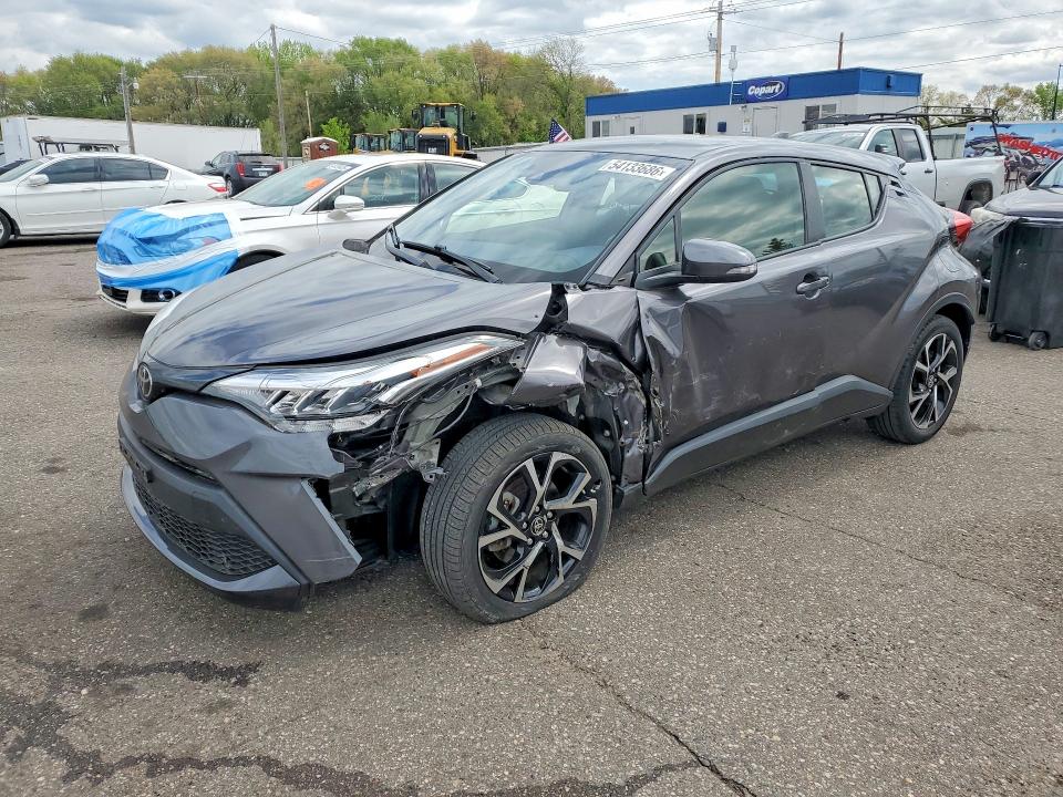 2021 Toyota C-hr VIN JTNKHMBX7M1096868 COPART salvage auction — FRONT END, Mn - Cert Of Title-Salvage, sold $7,200 on 2026-07-02 (photo 1)