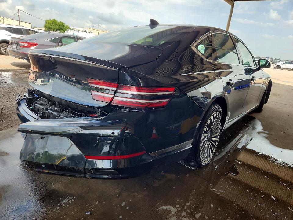 2023 Genesis G80 VIN KMTGE4S15PU006748 COPART salvage auction — FRONT END, FL - CERTIFICATE OF DESTRUCTION, sold $7,400 on 2026-07-13 (photo 3)