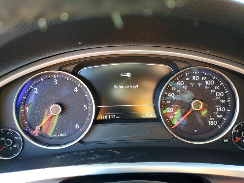 2013 Volkswagen Touareg VIN WVGEP9BP8DD003366 COPART salvage auction — FRONT END, Wa - Cert Of Ownership-Rebuilt (P), sold $400 on 2026-07-08 (photo 9)