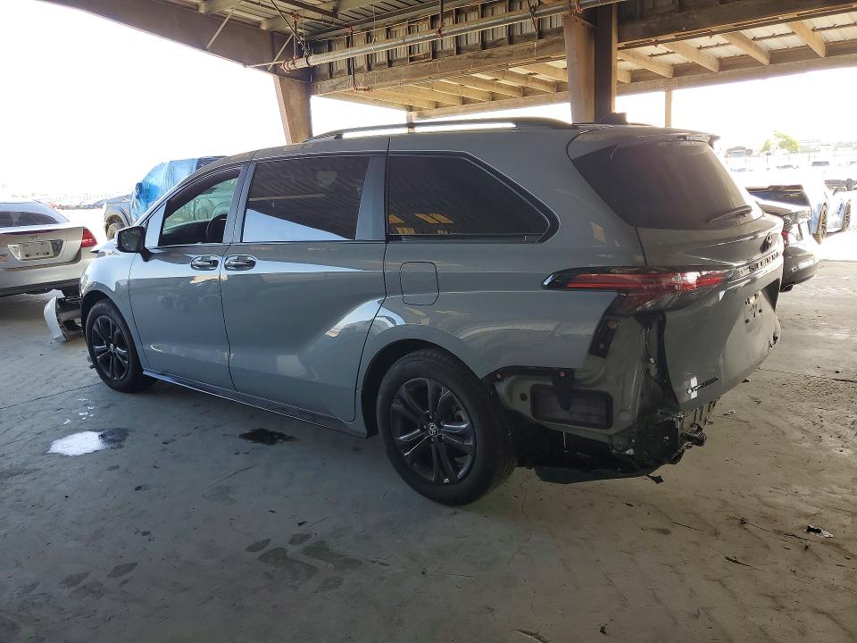2025 Toyota Sienna VIN 5TDCSKFC1SS176768 COPART salvage auction — REAR END, CA - SALVAGE CERTIFICATE, sold $26,750 on 2026-07-09 (photo 2)