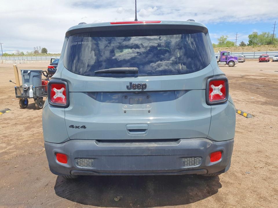 2018 Jeep Renegade VIN ZACCJBAB4JPH72096 COPART salvage auction — FRONT END, CO - SALVAGE TITLE, sold $850 on 2026-07-27 (photo 6)
