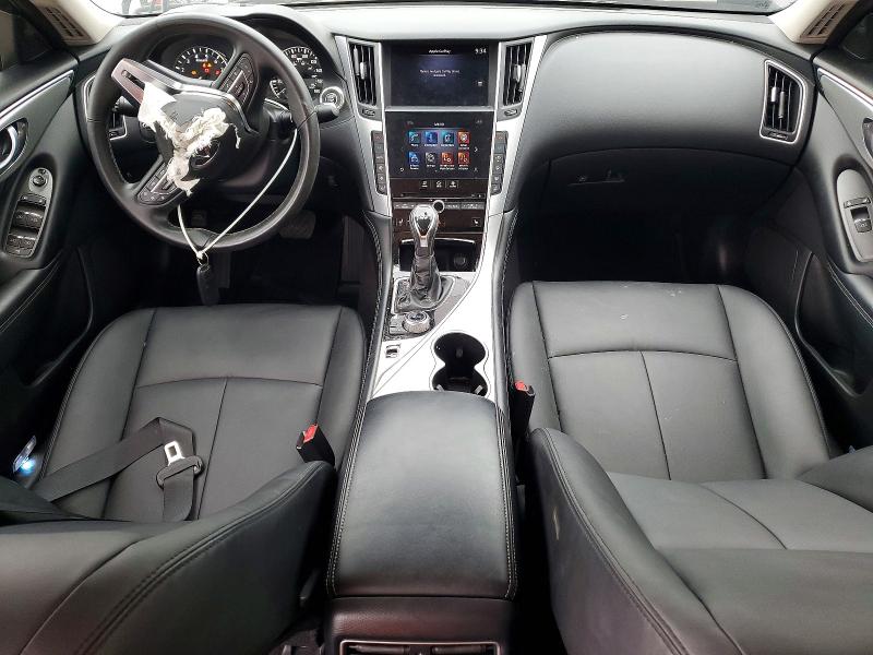 2021 Infiniti Q50 VIN JN1EV7BR7MM750556 COPART salvage auction — FRONT END, TX - CERT OF TITLE-REBUILT SALVAGE, sold $2,550 on 2026-07-28 (photo 8)
