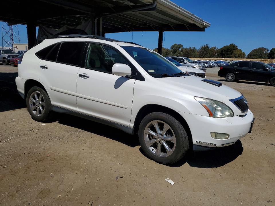2008 Lexus Rx 350 VIN 2T2GK31U58C053107 COPART salvage auction — FRONT END, Ca - Salvage Certificate, sold $775 on 2026-07-02 (photo 4)