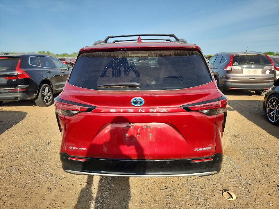 2025 Toyota Sienna VIN 5TDESKFC8SS162780 COPART salvage auction — FRONT END, Il - Salvage Certificate, sold $25,250 on 2026-07-28 (photo 6)