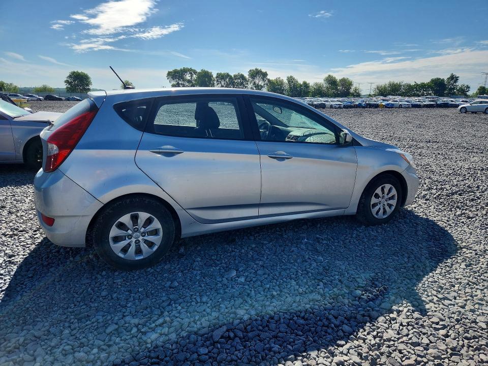 2016 Hyundai Accent VIN KMHCT5AE5GU256046 COPART salvage auction — ROOF, Il - Salvage Certificate, sold $900 on 2026-07-27 (photo 3)