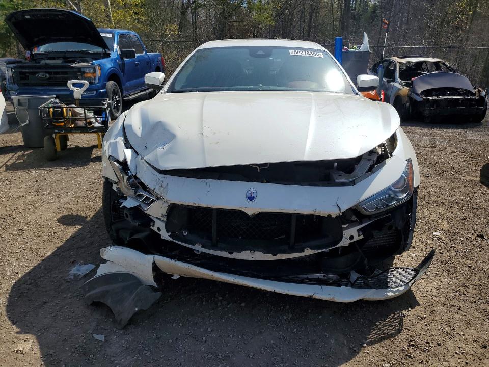 2017 Maserati Ghibli VIN ZAM57RTLXH1198857 COPART salvage auction — FRONT END, On - Permit Salvage, sold $4,150 on 2026-08-11 (photo 5)