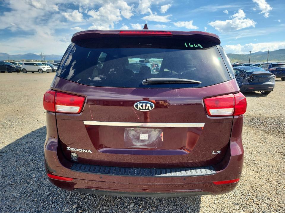 2015 Kia SEDONA VIN KNDMB5C18F6040054 COPART salvage auction — FRONT END, Mt - Salvage Certificate Of A Vehic, sold $1,050 on 2026-07-07 (photo 6)