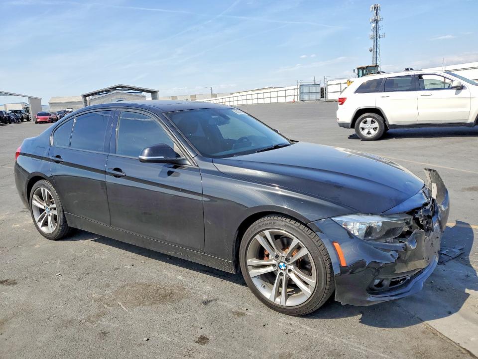 2016 BMW 3er VIN WBA8E9C57GK603880 COPART salvage auction — FRONT END, Ca - Salvage Certificate, sold $3,800 on 2026-07-13 (photo 4)
