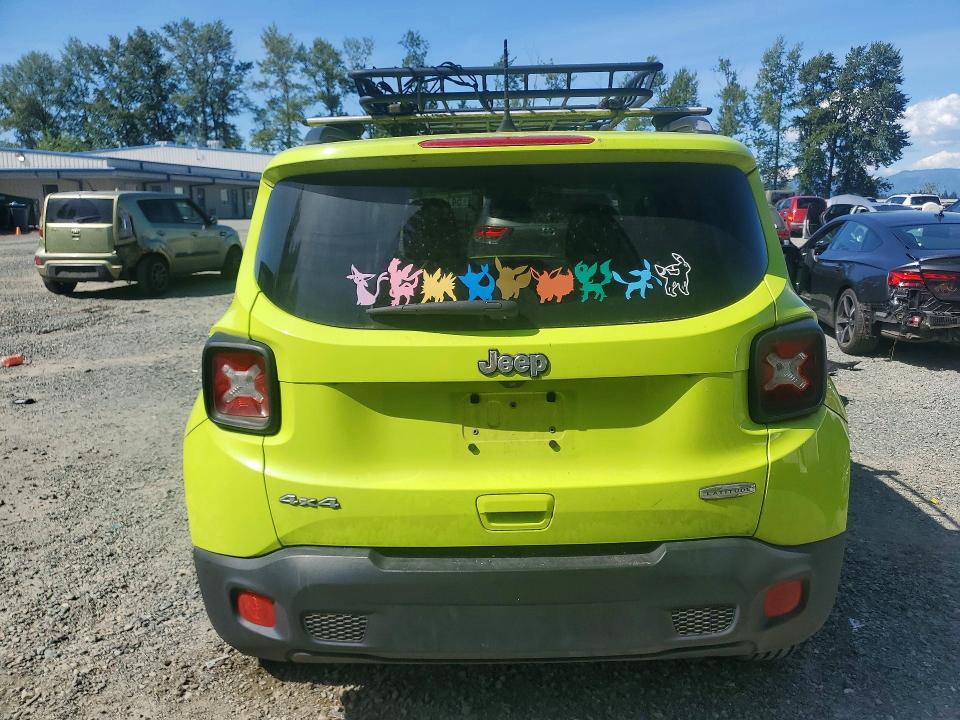 2018 Jeep Renegade VIN ZACCJBBB6JPH86547 COPART salvage auction — FRONT END, Wa - Bill Of Sale, sold $1,100 on 2026-07-20 (photo 6)