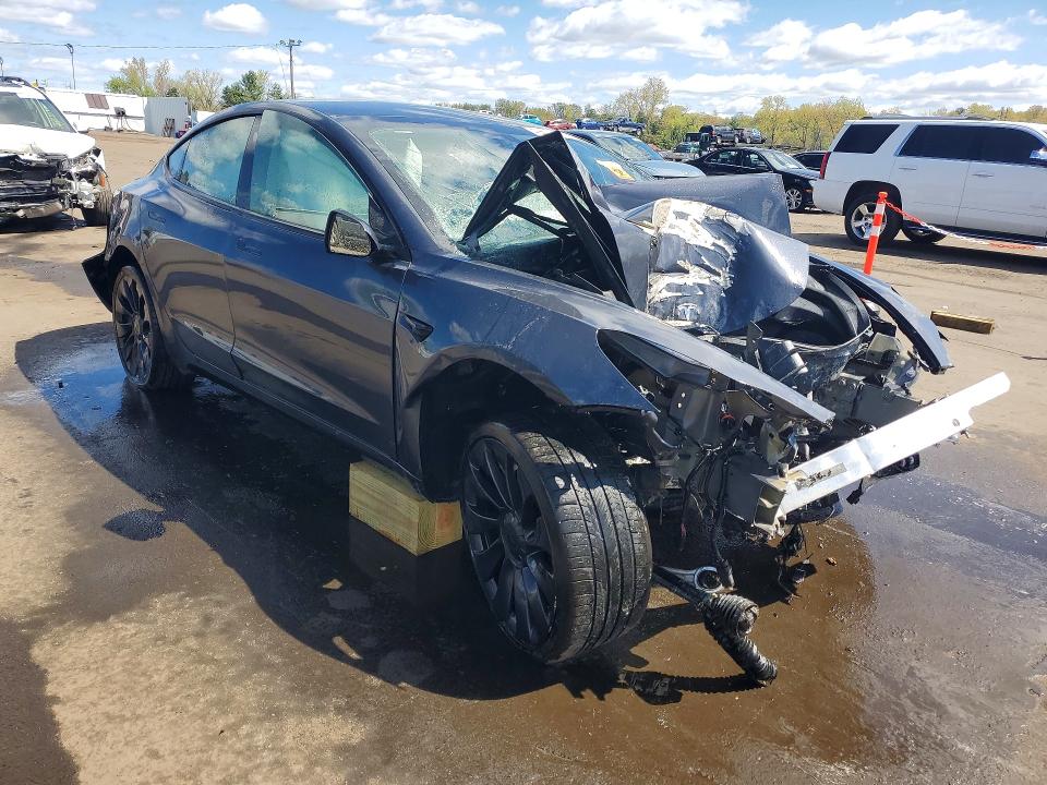 2021 Tesla VIN 5YJ3E1EC5MF925467 COPART salvage auction — FRONT END, Ct - Cert Of Title-Parts Only Salva, sold $1,200 on 2026-07-28 (photo 4)