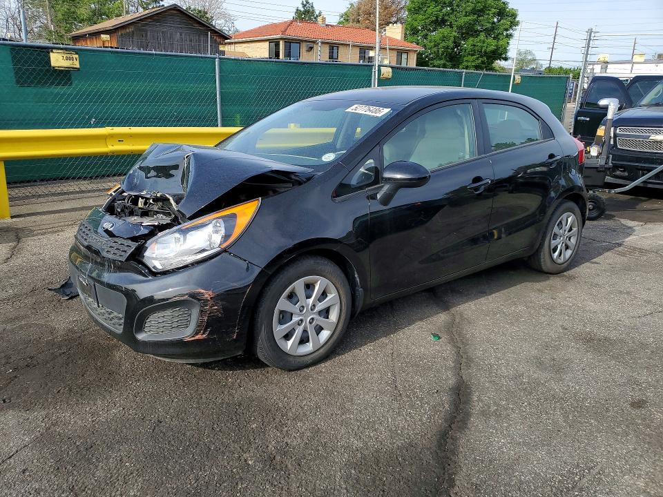 2013 Kia Rio VIN KNADM5A39D6231409 COPART salvage auction — FRONT END, Co - Public - Salvage Title, sold $275 on 2026-07-21 (photo 1)