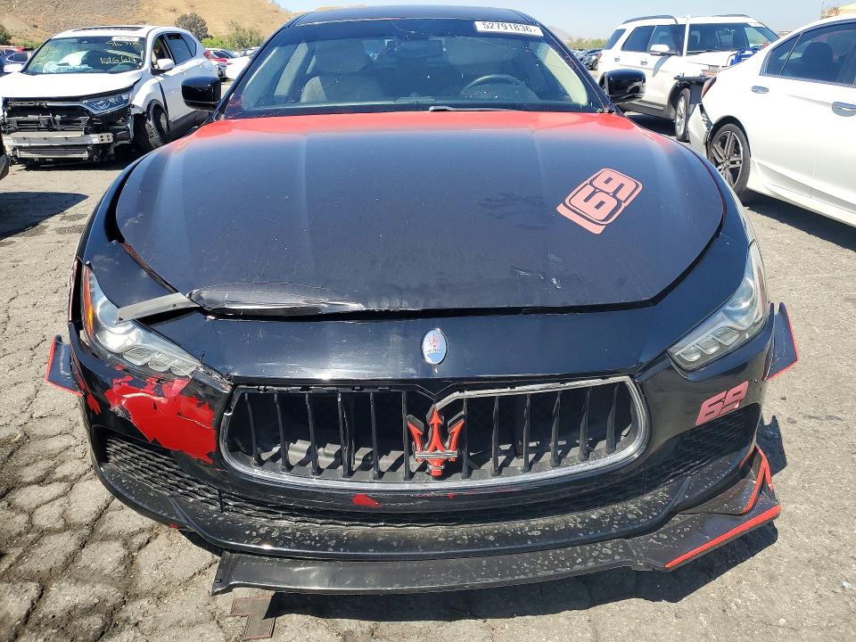 2016 Maserati VIN ZAM57XSA1G1183182 COPART salvage auction — FRONT END, Ca - Dis/Dlr/Exp Only Clean Title, sold $4,500 on 2026-07-30 (photo 5)