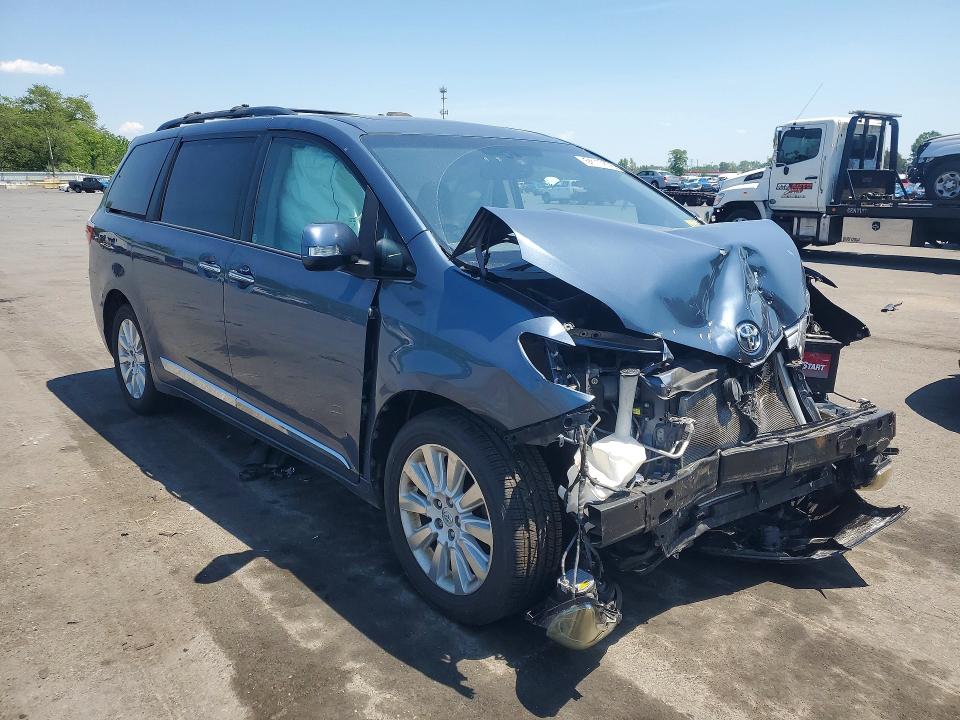 2015 Toyota Sienna VIN 5TDDK3DC5FS123249 COPART salvage auction — FRONT END, NJ - CERT OF TITLE-SALVAGE, sold $2,600 on 2026-07-30 (photo 4)