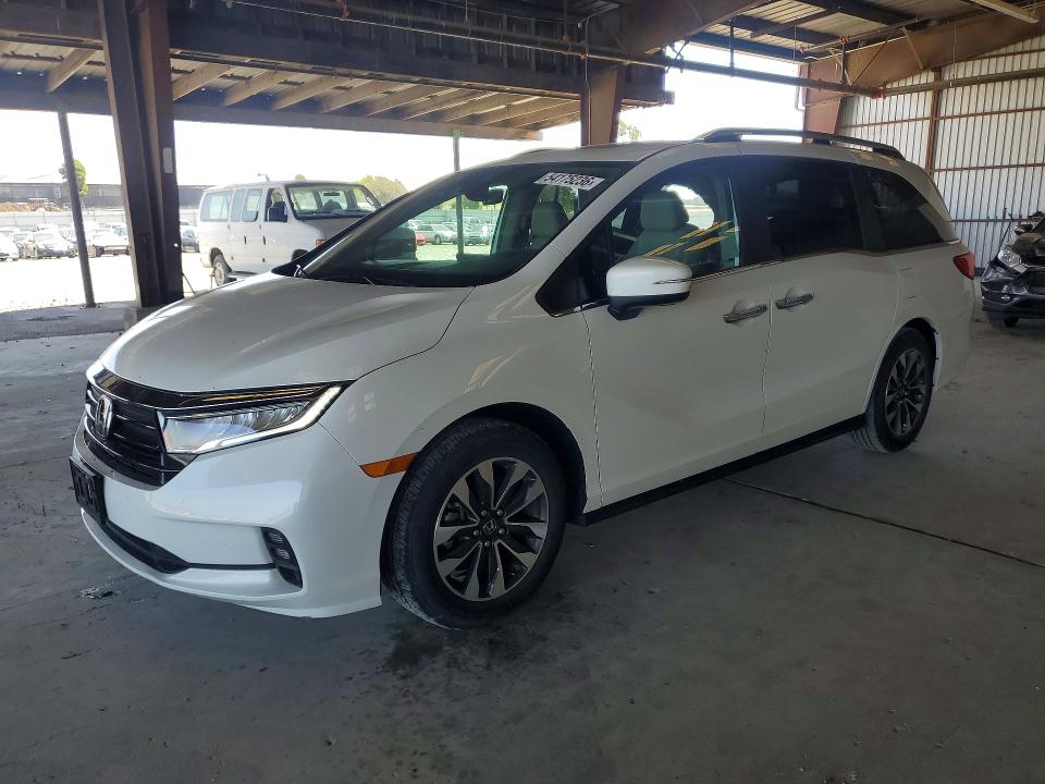 2021 Honda Odyssey VIN 5FNRL6H79MB016501 COPART salvage auction — REAR END, Ca - Salvage Certificate, sold $15,500 on 2026-07-02 (photo 1)