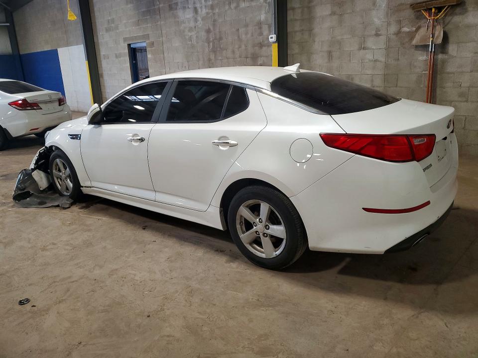 2015 Kia Optima VIN 5XXGM4A70FG507008 COPART salvage auction — FRONT END, De - Salvage Certificate, sold $15 on 2026-07-29 (photo 2)