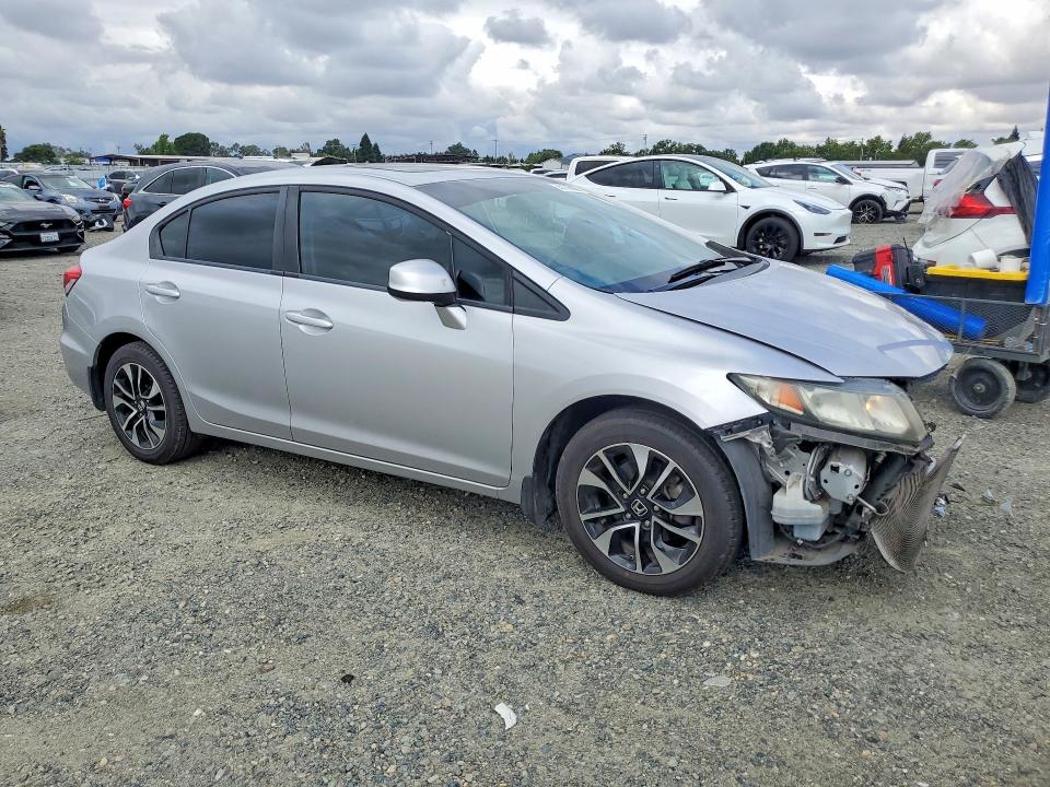 2013 Honda Civic VIN 19XFB2F83DE256403 COPART salvage auction — FRONT END, Ca - Salvage Certificate, sold $1,550 on 2026-07-09 (photo 4)