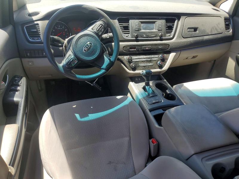 2016 Kia SEDONA VIN KNDMB5C18G6163208 COPART salvage auction — MECHANICAL, Ga - Certificate Of Title, sold $950 on 2026-07-29 (photo 8)