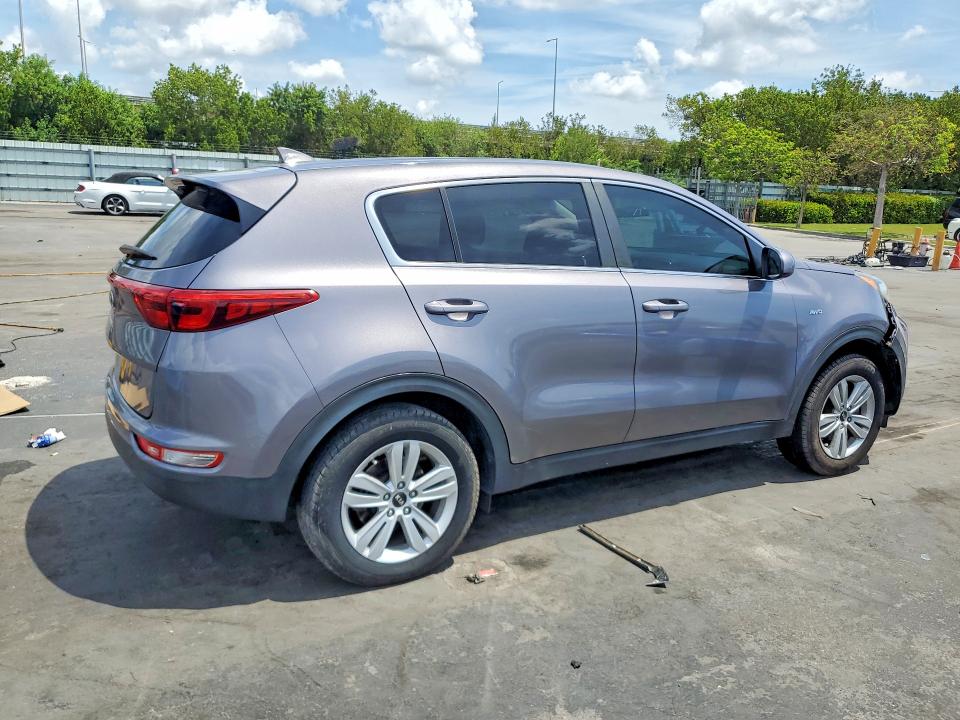 2018 Kia Sportage VIN KNDPMCAC9J7370546 COPART salvage auction — SIDE, FL - CERT OF TITLE SLVG REBUILDABLE, sold $2,700 on 2026-07-15 (photo 3)