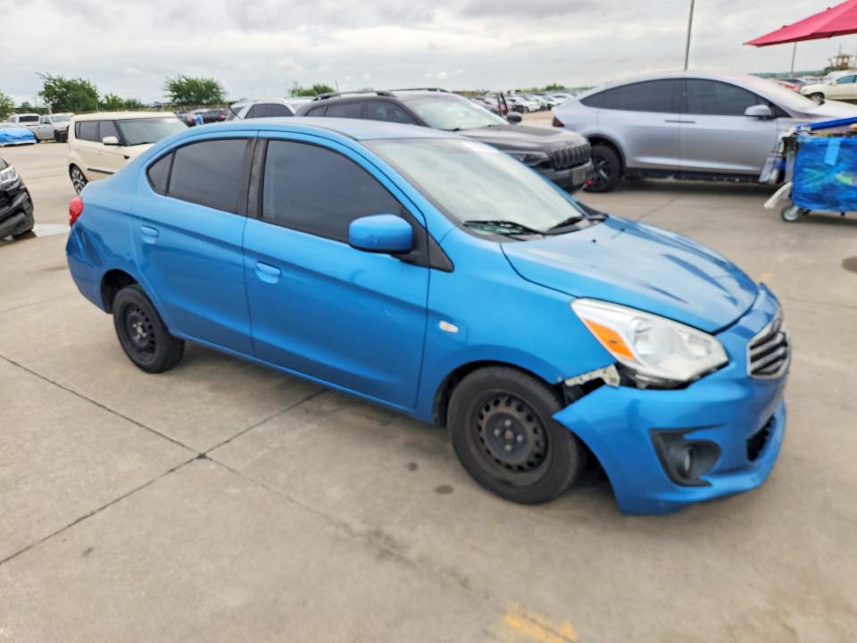 2018 Mitsubishi Mirage VIN ML32F3FJ6JHF06675 COPART salvage auction — FRONT END, TX - SALVAGE VEHICLE TITLE, sold $175 on 2026-07-30 (photo 4)