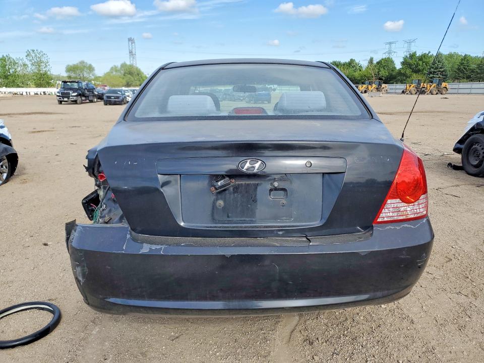 2006 Hyundai Elantra VIN KMHDN46D96U365553 COPART salvage auction — REAR END, Il - Salvage Certificate, sold $250 on 2026-07-02 (photo 6)