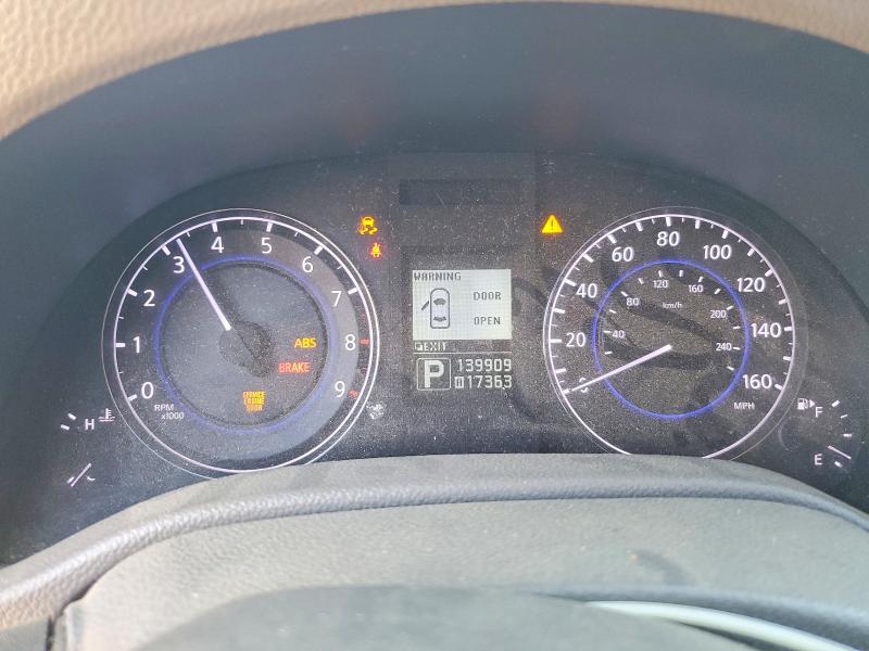 2013 Infiniti VIN JN1CV6AP9DM305799 COPART salvage auction — FRONT END, Ca - Salvage Certificate, sold $900 on 2026-07-06 (photo 9)
