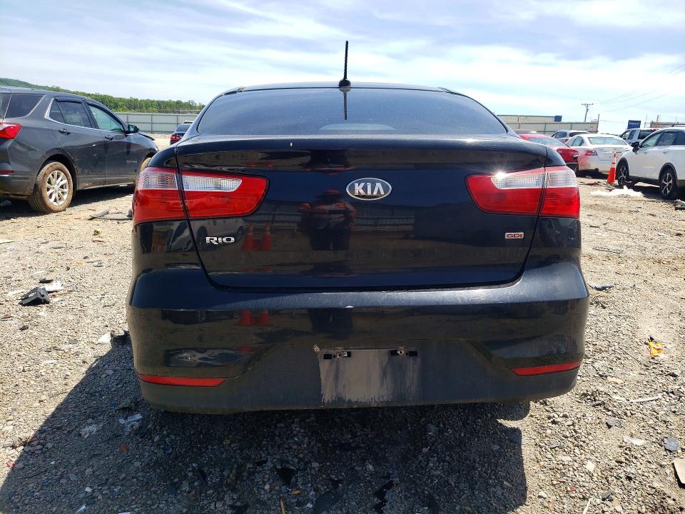 2016 Kia Rio VIN KNADM4A3XG6536013 COPART salvage auction — FRONT END, Va - Cert Of Title - Salvage, sold $250 on 2026-07-24 (photo 6)