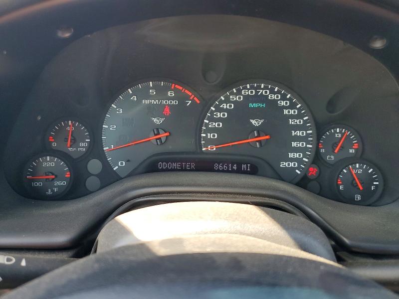 1999 Chevrolet Corvette VIN 1G1YY32G3X5116483 COPART salvage auction — FRONT END, Il - Salvage Certificate (P), sold $6,500 on 2026-07-09 (photo 9)