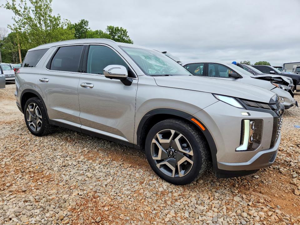 2024 Hyundai Palisade VIN KM8R44GE2RU804662 COPART salvage auction — HAIL, Mo - Salvage Certificate Of Title, sold $14,500 on 2026-07-27 (photo 4)