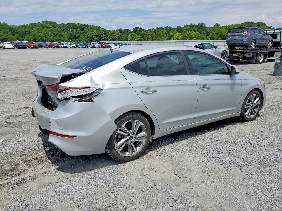 2017 Hyundai Elantra VIN KMHD84LF5HU174633 COPART salvage auction — REAR END, NC - SALVAGE CERTIFICATE OF TITLE, sold $2,250 on 2026-07-15 (photo 3)