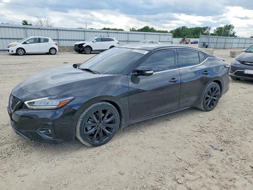 2023 Nissan Maxima VIN 1N4AA6EV1PC504970 COPART salvage auction — HAIL, Ks - Cert Of Title-Salvage, sold $12,100 on 2026-07-09 (photo 1)