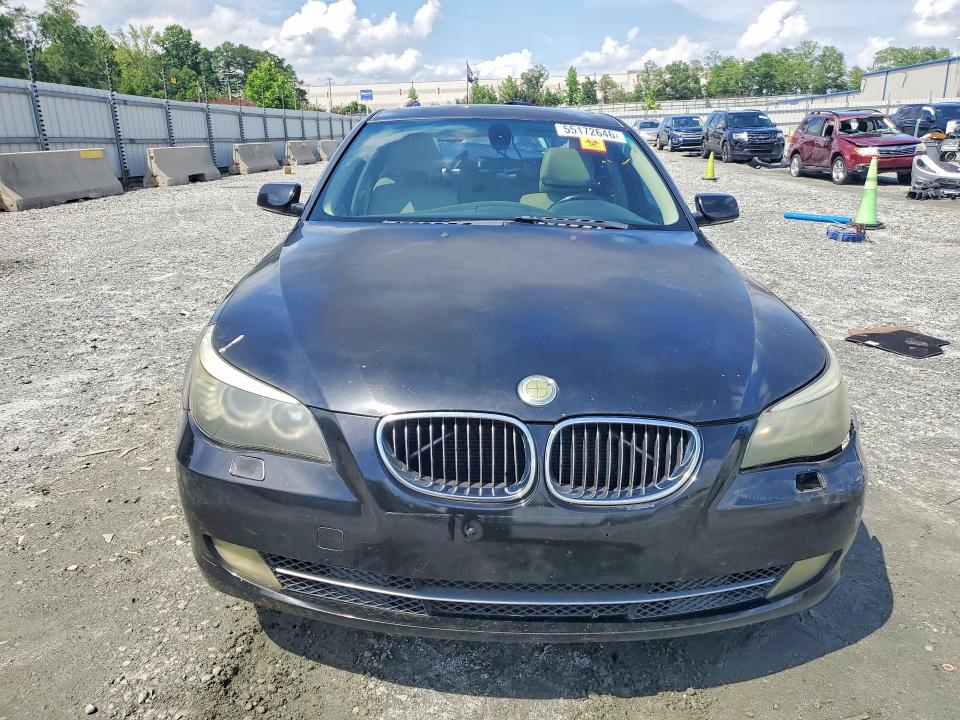 2008 BMW 5er VIN WBANU53508C116188 COPART salvage auction — REAR END, Nc - Salvage Certificate Of Title, sold $275 on 2026-07-22 (photo 5)