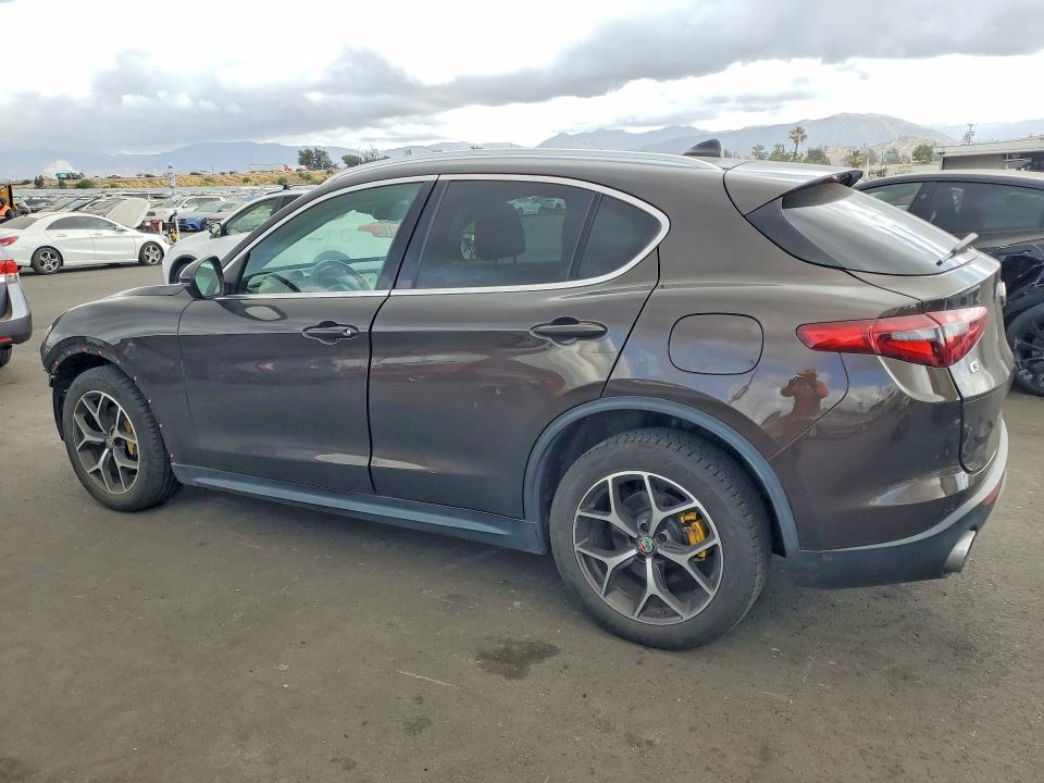2018 Alfa romeo Stelvio VIN ZASFAKBN3J7C27954 COPART salvage auction — FRONT END, Ca - Salvage Certificate, sold $3,000 on 2026-07-08 (photo 2)