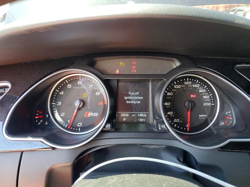 2014 Audi Rs5 VIN WUAC6AFH2EN901026 COPART salvage auction — FRONT END, Ca - Salvage Certificate, sold $11,100 on 2026-08-05 (photo 9)