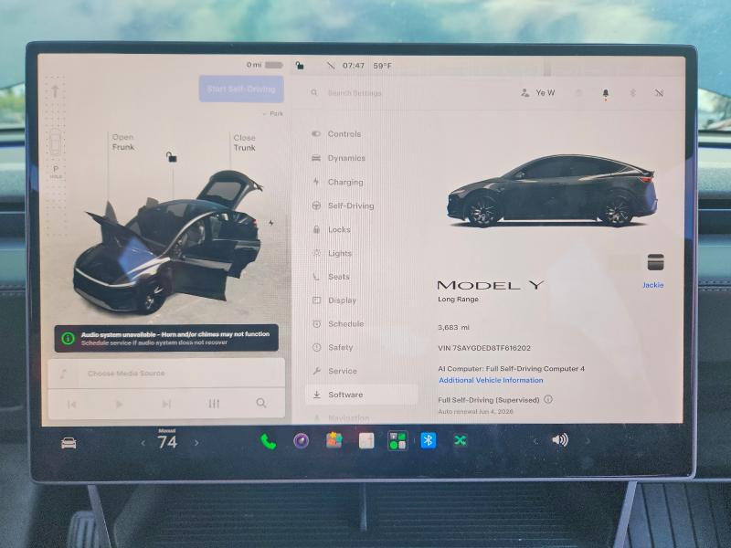2026 Tesla VIN 7SAYGDED8TF616202 COPART salvage auction — FRONT END, CA - SALVAGE CERTIFICATE, sold $19,000 on 2026-07-23 (photo 9)