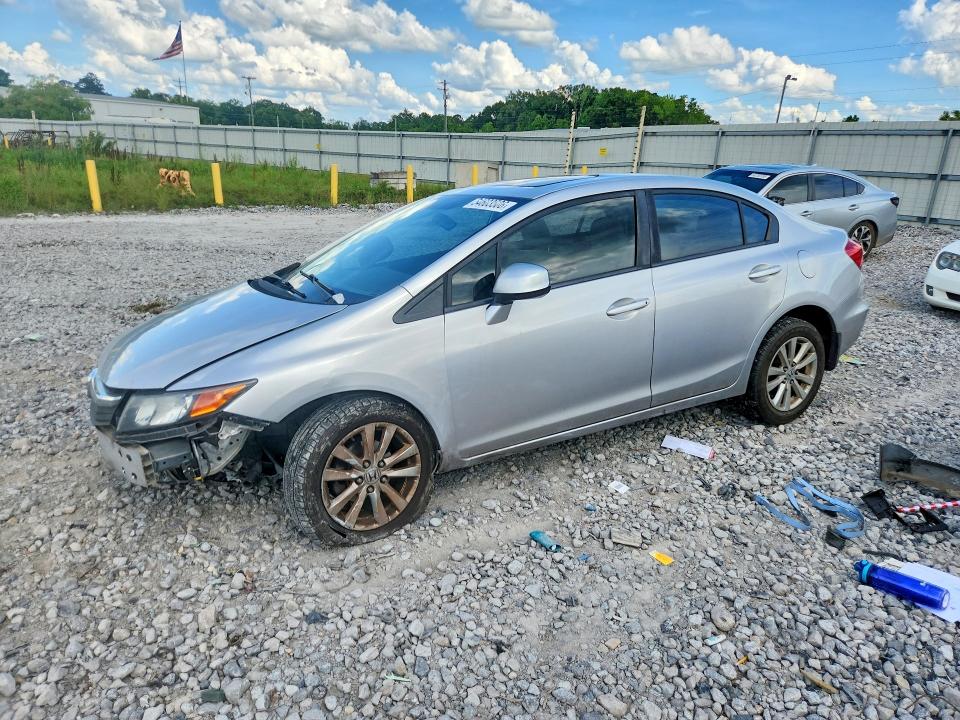 2012 Honda Civic VIN 19XFB2F99CE016540 COPART salvage auction — FRONT END, Al - Cert Of Title-Salvage Title, sold $275 on 2026-07-02 (photo 1)