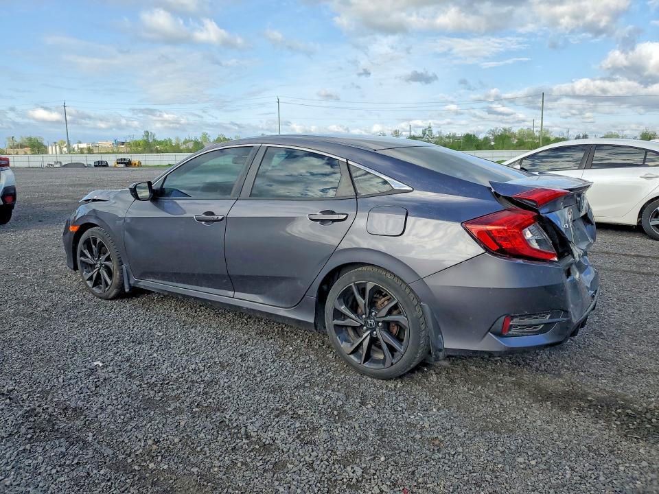 2019 Honda Civic VIN 2HGFC2F80KH025569 COPART salvage auction — FRONT END, On - Permit Salvage, sold $4,150 on 2026-07-02 (photo 2)