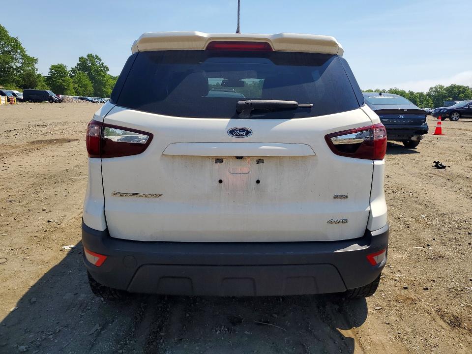 2019 Ford Ecosport VIN MAJ6S3JL9KC289031 COPART salvage auction — BURN, Nj - Cert Of Title-Salvage, sold $1,650 on 2026-07-13 (photo 6)