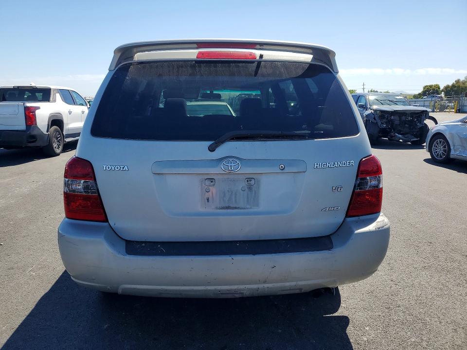 2007 Toyota Highlander VIN JTEEP21A270206687 COPART salvage auction — MINOR DENT/SCRATCHES, MD - CERTIFICATE OF TITLE, sold $575 on 2026-07-27 (photo 6)