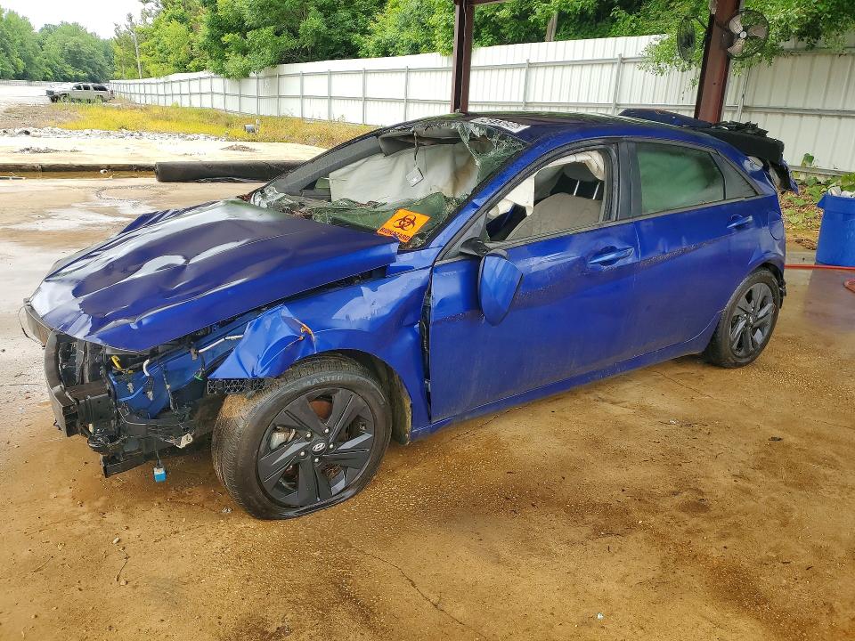 2022 Hyundai Elantra VIN 5NPLS4AG6NH057310 COPART salvage auction — REAR END, Ms - Certificate Of Title, sold $1,150 on 2026-07-02 (photo 1)