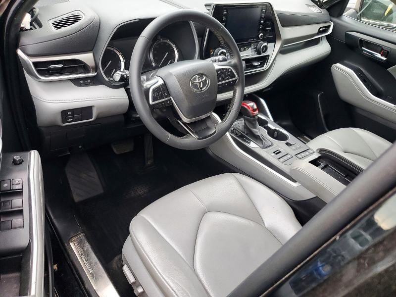 2022 Toyota Highlander VIN 5TDGZRBH8NS576192 COPART salvage auction — FRONT END, Ny - Mv-907A Salvage Certificate, sold $13,000 on 2026-07-09 (photo 8)