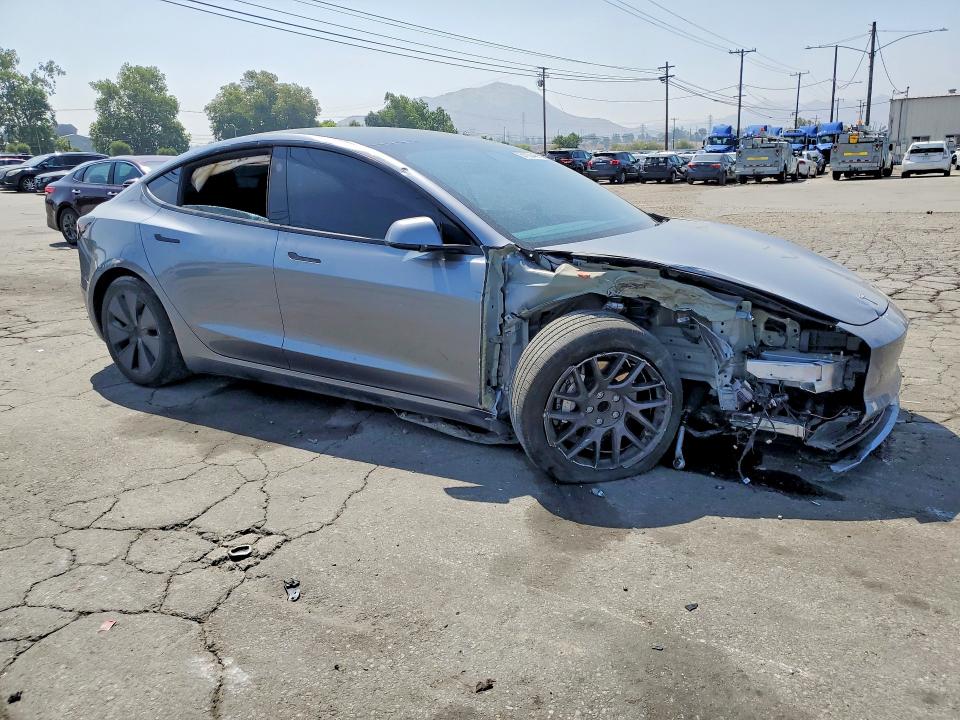 2024 Tesla VIN 5YJ3E1EA9RF869491 COPART salvage auction — FRONT END, Ca - Salvage Certificate, sold $9,600 on 2026-07-20 (photo 4)